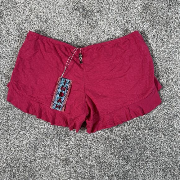 Indah Ruffle Hem Beach Cover Shorts XS Flowy Flirty Boho Chic Coquette Festival - Picture 1 of 11